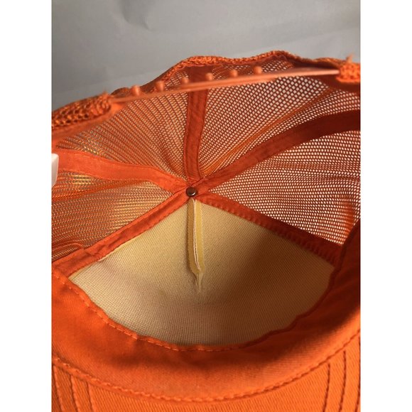 Vtg Palm Beach Safety‎ Patrol Washington D.C. Orange Mesh Trucker Hat - Picture 9 of 9